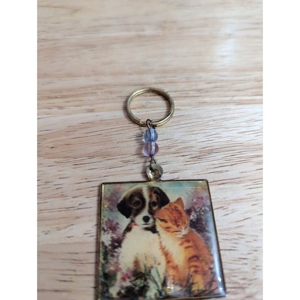 Keychain The Humane Society of the United States metal beat kitty puppy Wash D.C - Picture 5 of 8